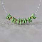 Rare Canada Gaspeite Chip Beads Nuggets Smooth 4-5mm 12 PCs Natural Green Gemstone Beads for DIY Jewelry Making Earrings Supplies