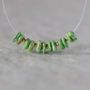 Rare Canada Gaspeite Chip Beads Nuggets Smooth 4-5mm 12 PCs Natural Green Gemstone Beads for DIY Jewelry Making Earrings Supplies
