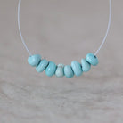 Rare Ethereal Sky Blue Lone Mountain Turquoise Nugget Beads Smooth 5-6mm 8 PCs Nevada Turquoise Gemstone Beads DIY Jewelry Making