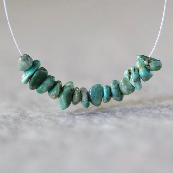 Rare Fox Nevada Turquoise Chip Beads Petal Nuggets Smooth 4-6mm 15 PCs Gemstone Beads DIY Jewelry Making December Birthstone
