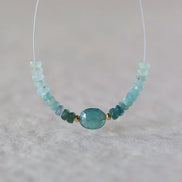 Rare Grandidierite Beads Faceted Oval Rondelle 3mm Natural Teal Gemstone for DIY Jewelry Making Supply