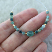 Rare Grandidierite Beads Faceted Oval Smooth Round 3.5mm Natural Teal Gemstone for DIY Jewelry Making Supply