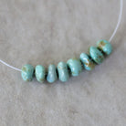 Rare Lone Mountain Turquoise Nugget Beads Smooth 6-7mm 8 PCs Nevada Turquoise Gemstone Beads DIY Jewelry Making December Birthstone