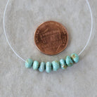 Rare Lone Mountain Turquoise Nugget Beads Smooth 6-7mm 8 PCs Nevada Turquoise Gemstone Beads DIY Jewelry Making December Birthstone