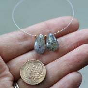 Rare Natural Black Sunstone Briolette Beads Teardrop Pear Bead Genuine Gemstone Bead for Jewelry Making Beading Craft Gift Beads Abundance