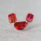 Rare Padparadscha Sapphire Faceted Bead 13mm x 11mm Nugget Stone Chunk Gemstone Bead for Jewelry Making Beading Craft Gift Bead