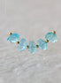 Rare Sea Blue Apatite Nugget Beads Smooth Tumble Stones 5 PCs Natural Gemstone for DIY Jewelry Making