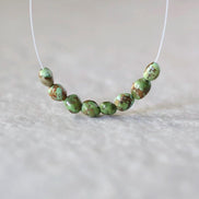 Rare Sonoran Gold Turquoise Nugget Beads Smooth 5-6mm 8 PCs Natural Mexican Turquoise Gemstone Beads DIY Jewelry Making