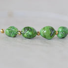 Rare Vivid Sonoran Gold Turquoise Nugget Beads Smooth 6mm 4 PCs Natural Mexican Turquoise Green Gemstone DIY Jewelry Making