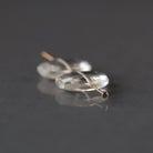 Rock Quartz Marquise Beads - Faceted Briolette Natural Gemstone 2 Pcs