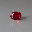 Ruby Oval Smooth Bead 12mm x 16mm Nugget Stone