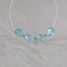Sky Blue Kyanite Oval Beads Faceted 4 PCs 7x9mm Natural Gemstone for DIY Jewelry Making Earrings Supplies