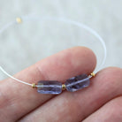Top Quality AAA Iolite Beads Rectangle Faceted Pillow 6x8mm 2 Pcs Natural Gemstone Beads for DIY Jewelry Making DIY Necklace Earrings