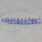 Tiny 3mm AAA Tanzanite Beads Smooth Drops Briolette 9 Pcs Natural Purple Gemstone for DIY Jewelry Making Necklace Earrings