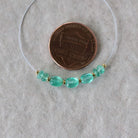 Tiny 3mm Colombian Emerald Oval Beads Smooth Rondelle Gem Quality Natural Gemstone for DIY Jewelry Making