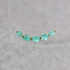 Tiny 3mm Colombian Emerald Oval Beads Smooth Rondelle Gem Quality Natural Gemstone for DIY Jewelry Making