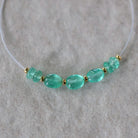 Tiny 3mm Colombian Emerald Oval Beads Smooth Rondelle Gem Quality Natural Gemstone for DIY Jewelry Making