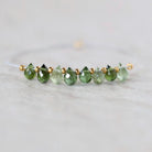Tiny 4mm AAA Green Tourmaline Briolette Beads Faceted Drops 8 PCs Natural Gemstone for DIY Jewelry Making
