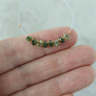 Tiny 4mm AAA Green Tourmaline Briolette Beads Faceted Drops 8 PCs Natural Gemstone for DIY Jewelry Making