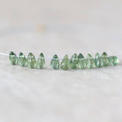 Tiny 4mm Green Tourmaline Briolettes Beads Smooth Drops 12 PCs Genuine Green Gemstone Pear Beads DIY Jewelry Making October Birthstone