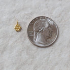 Tiny 5mm 22k Gold Vermeil Flower Charm Daisy Pendant 1 Piece for DIY Jewelry Making