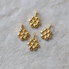 Tiny 5mm 22k Gold Vermeil Flower Charm Daisy Pendant 1 Piece for DIY Jewelry Making