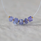 Tiny 5mm AAA Tanzanite Nuggets Beads Mini Chunks 5 Pcs Natural Gemstone for DIY Jewelry Making Necklace Earrings