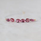 Tiny AAA Malawi Pink Garnet Oval Beads Smooth Gem Quality 6 Pcs Natural Gemstone for DIY Jewelry Making Earrings Necklace