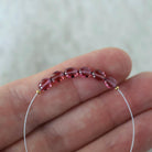 Tiny AAA Malawi Pink Garnet Oval Beads Smooth Gem Quality 6 Pcs Natural Gemstone for DIY Jewelry Making Earrings Necklace