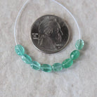 Tiny Genuine Colombian Emerald Oval Beads Smooth 3-4x6mm Mini Nuggets Natural Gemstone for DIY Jewelry Making