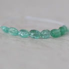 Tiny Genuine Colombian Emerald Oval Beads Smooth 3-4x6mm Mini Nuggets Natural Gemstone for DIY Jewelry Making