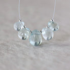Tiny Natural Aquamarine Faceted Briolette Beads Tear Drops Pear 5-7mm Sparkly Gemstone Beads March Birthstone DIY Jewelry