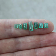 Tiny Natural Emerald Beads Baguette Square Briolettes Faceted 4-9mm Gemstone Bead for DIY Jewelry Making