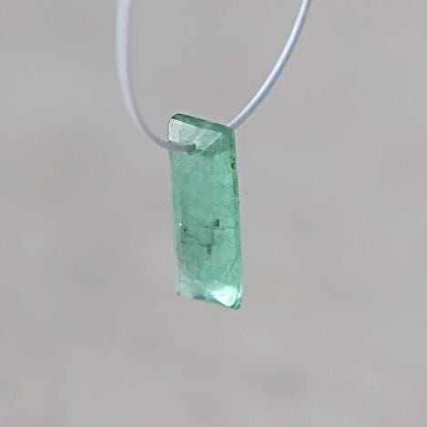 Tiny Natural Emerald Beads Baguette Square Briolettes Faceted 4-9mm Gemstone Bead for DIY Jewelry Making