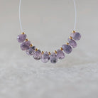 Tiny Natural Purple Sapphire Beads Faceted Briolettes Teardrops Drops 10 Pcs 5-6mm Gemstone for DIY Jewelry Making