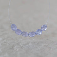 Tiny Natural Tanzanite Smooth Oval Beads 4-5mm Mini Nuggets Stone Gemstone Bead for DIY Jewelry Making Earrings Bracelets
