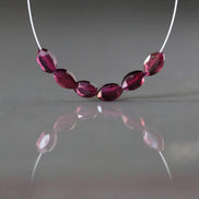 Tiny AAA Rhodolite Garnet Marquise Beads Faceted Oval Berry Pink Rhodolite Beads 6 Pcs Natural Gemstone DIY Jewelry Making