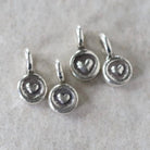 Tiny Sterling Silver Heart Charm Thai Silver Pendant Mini Heart Stamp for DIY Jewelry Making Earrings Pendant