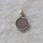 Tiny Thai Karen Hill Silver Ohm Charm Om Fine Silver Pendant 6mm 1 Piece for DIY Jewelry Making Earrings Pendant